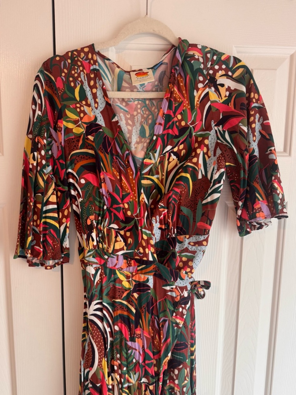 Farm Rio Wrap Maxi Dress - Picture 5 of 6
